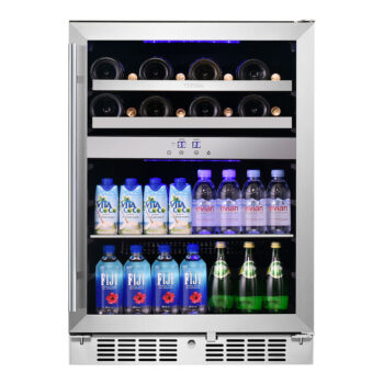 16 Bottle, 70 Can Dual Zone Wine and Beverage Cooler