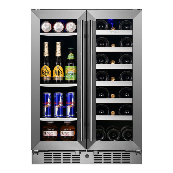 64 Can, 20 Bottle Dual Zone Wine and Beverage Cooler